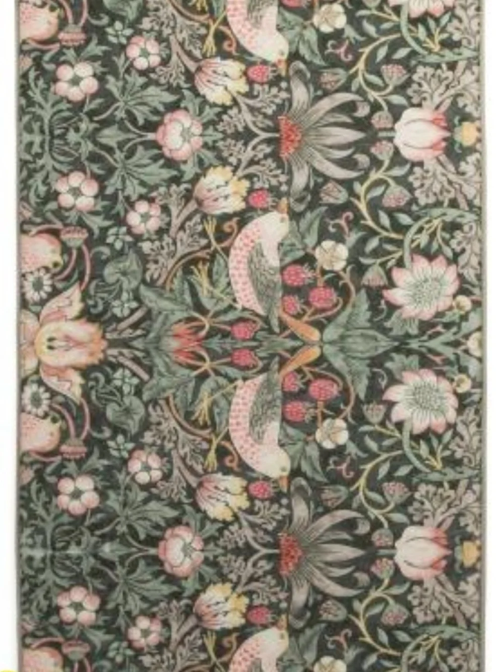 Morris & Co. Strawberry Thief Bath Rug Memory Foam Non-Slip 21x34 Floral